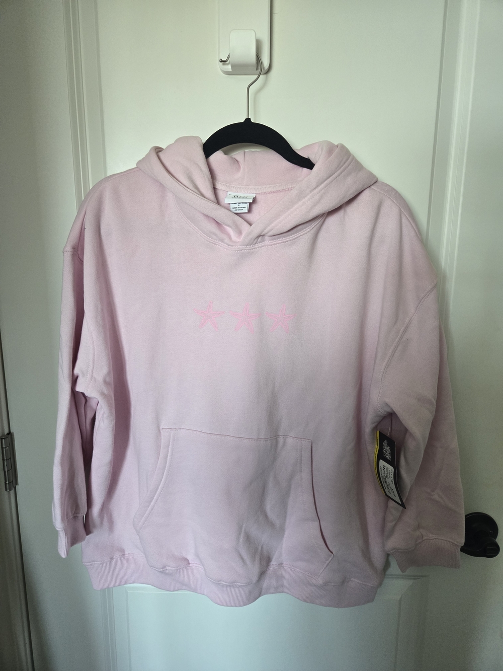 NWT Jack's Surfboards Sea Star Pink Hoodie Size Large